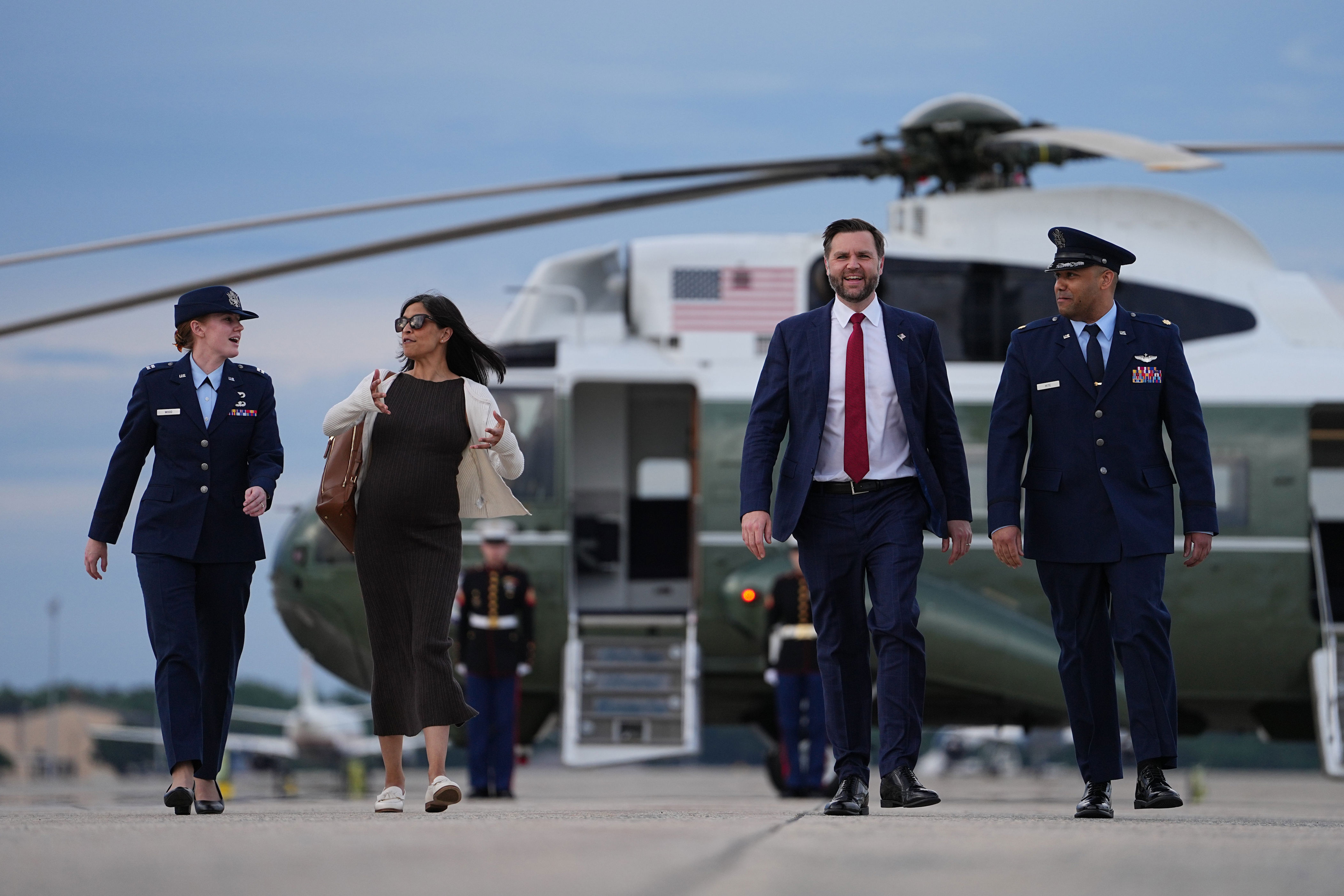 JD and Usha Vance’s latest progeny arrived—and Trump promptly did the most Trump thing possible