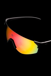 Alo's wraparound speed silhouette eyewear.