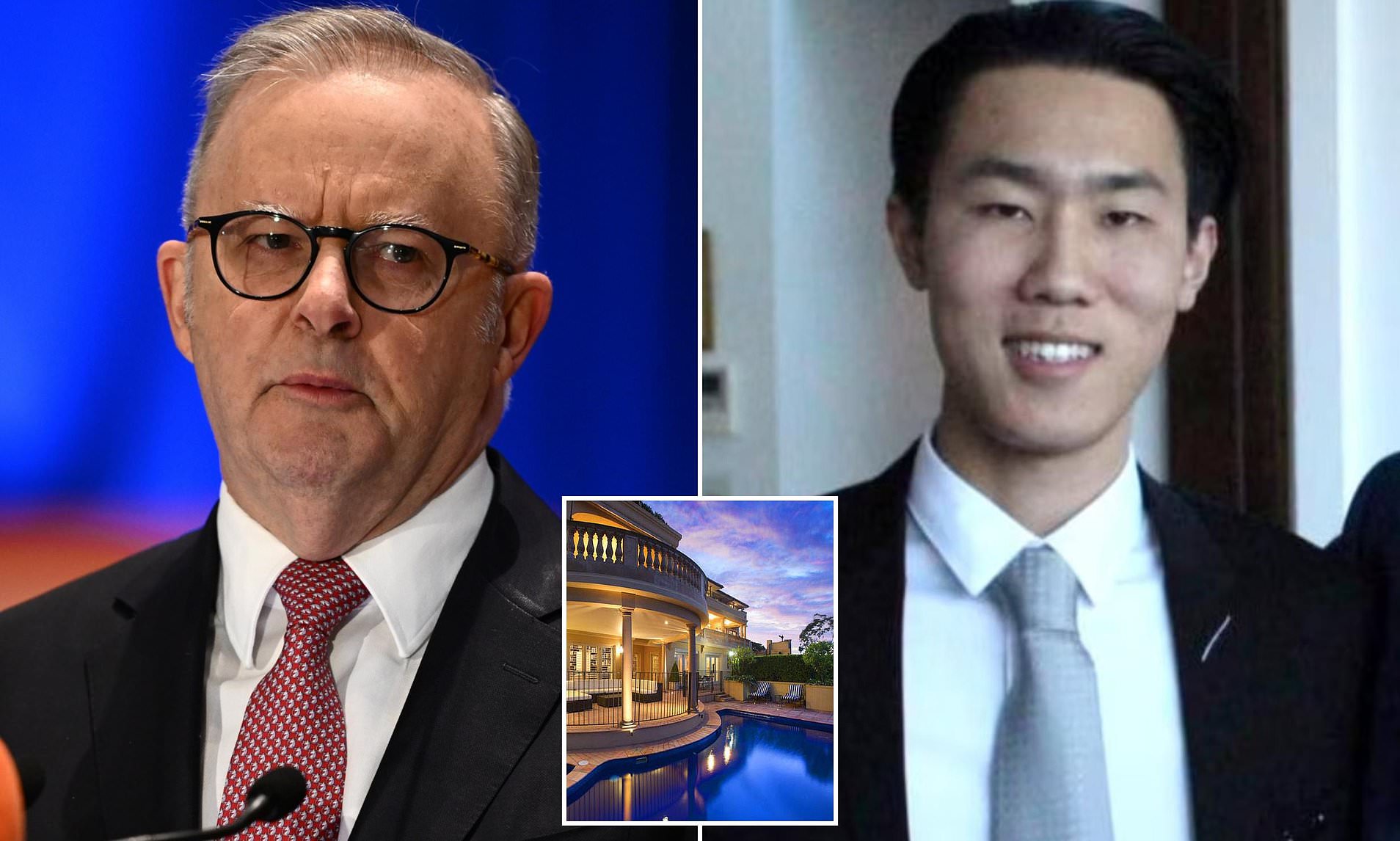 Albanese dines with billionaire's son - as Labor slams Pauline Hanson over Gina Rinehart's support
