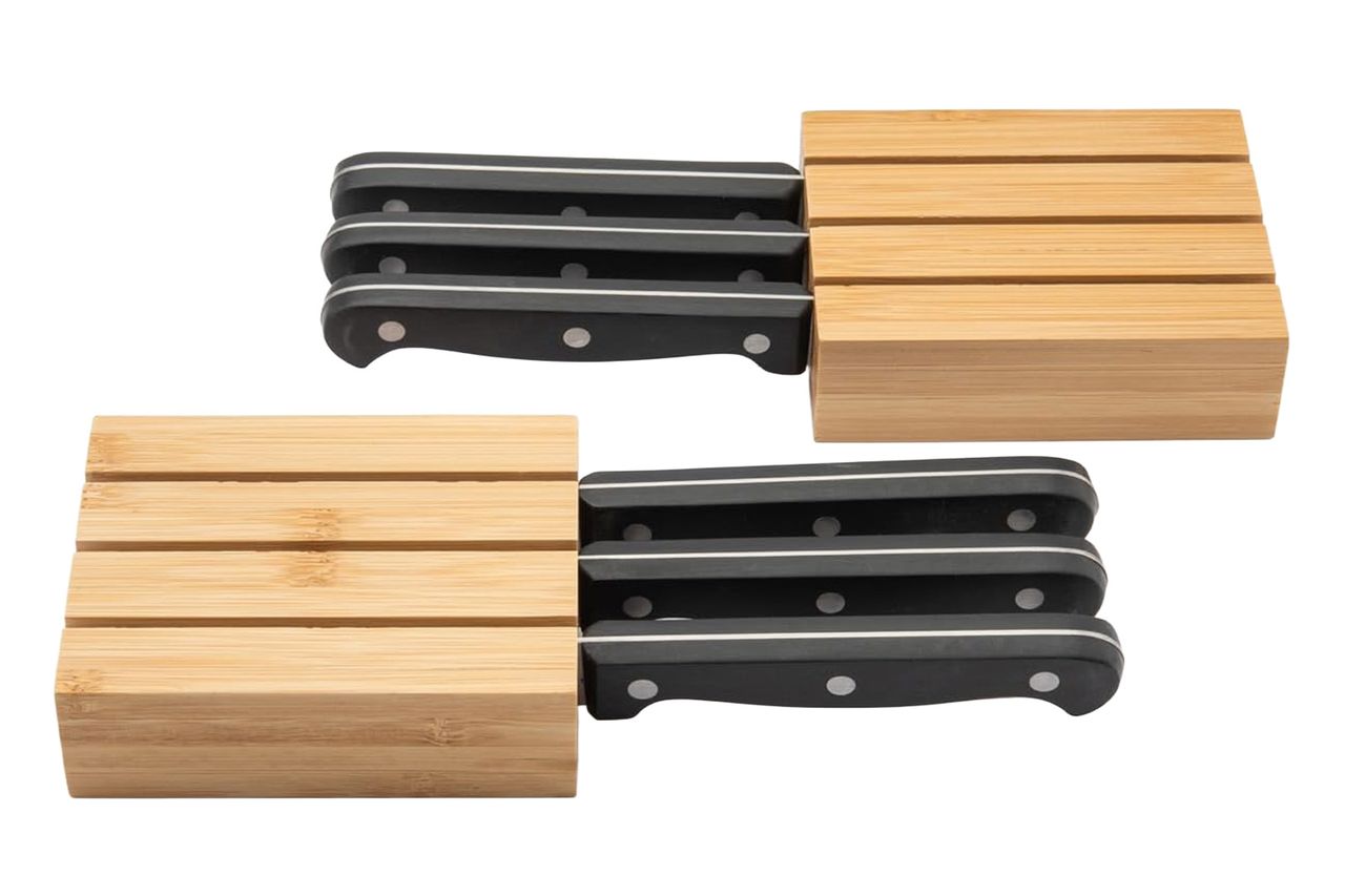 Purawood Premium Bamboo Knife Block Inserts