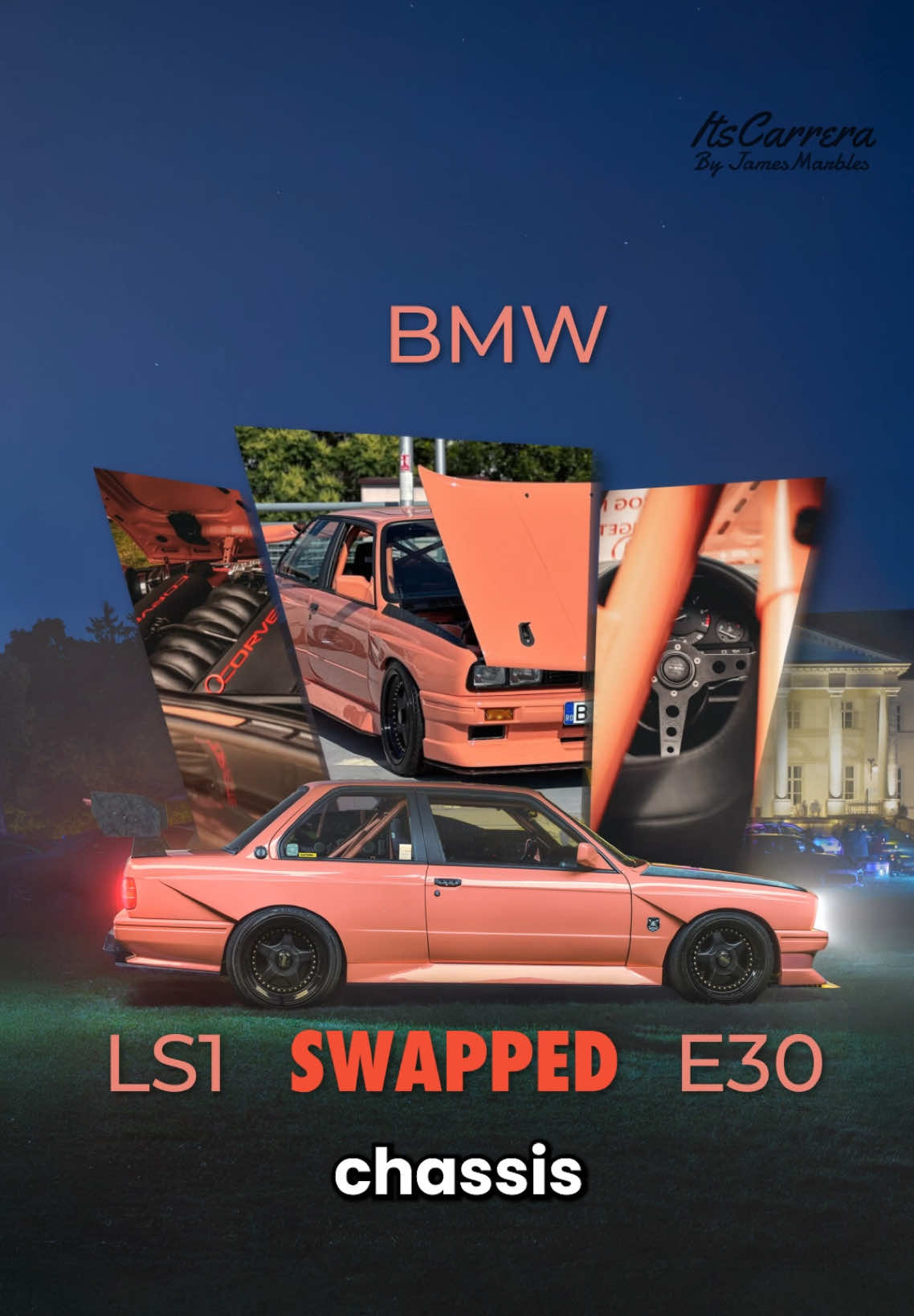 The powerful transformation of a custom BMW E30