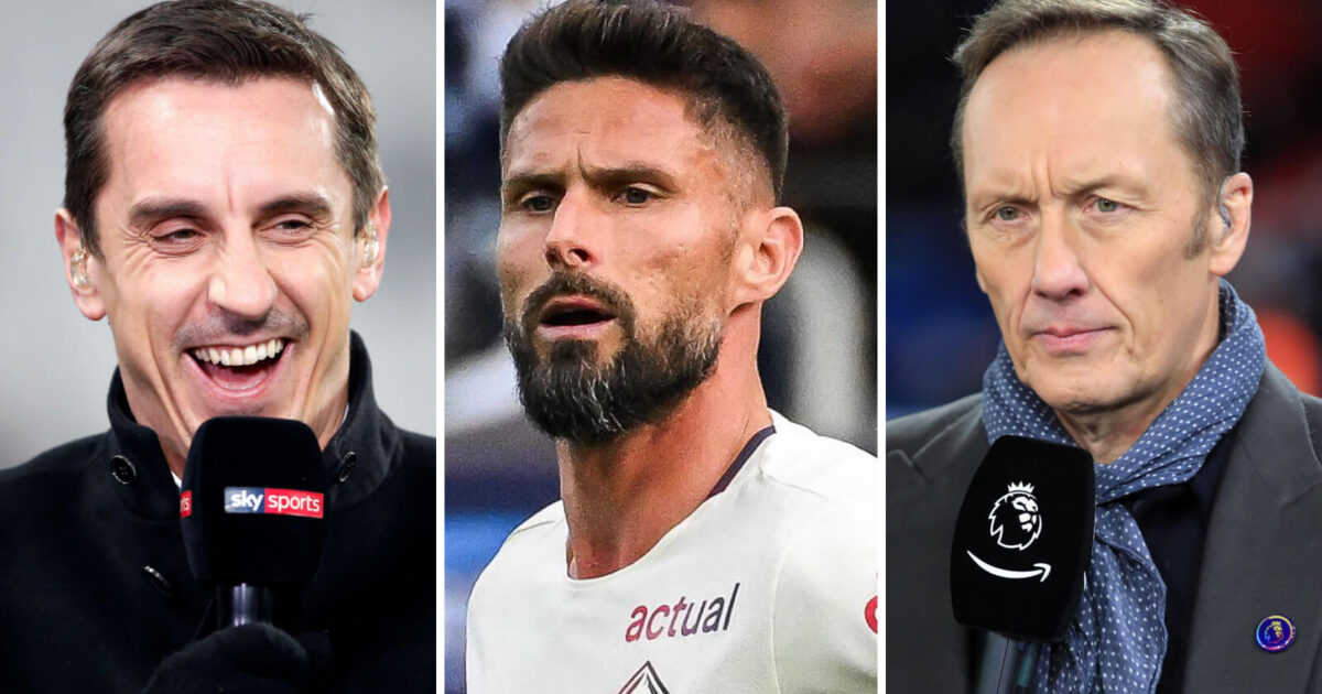 Three Images Collage – Gary Neville, Olivier Giroud & Lee Dixon