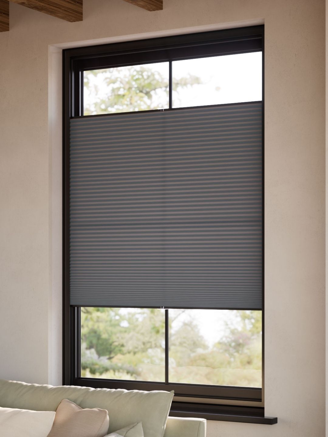 blinds-2go, DuoLight Top Down/Bottom Up Anthracite Thermal Blind