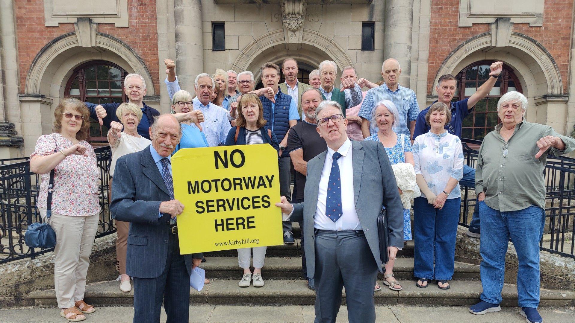 Kirby Hill Residents Against Motorway Services has campaigned against the plans