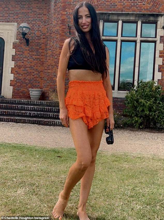 Chantelle Houghton has revealed her friends and family questioned if she was a 'drug addict' because of her rapid weight loss back in 2023 (pictured)