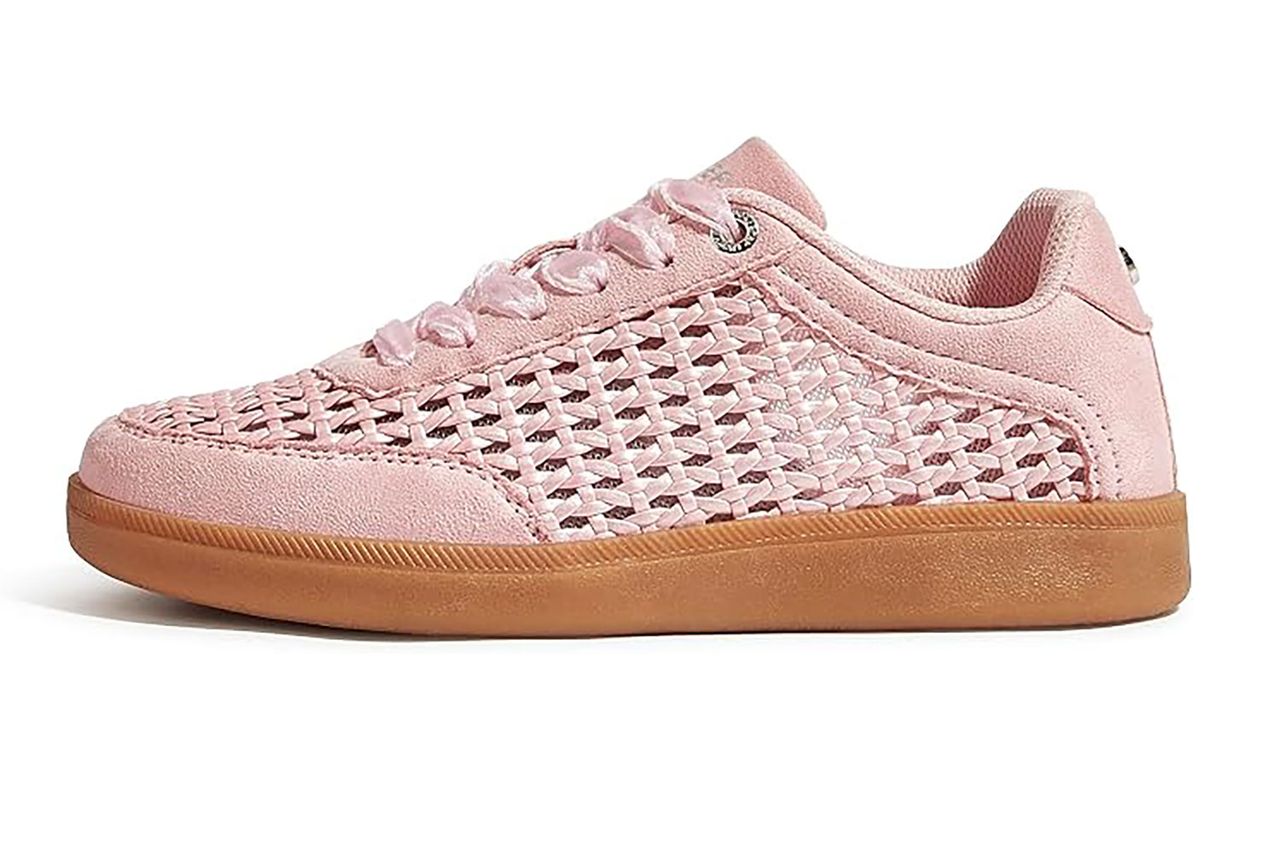 LUCKY STEP Women's Fashion Tennis Shoes Classic Retro Sneakers Casual Gum Sole Braided Raffia Street