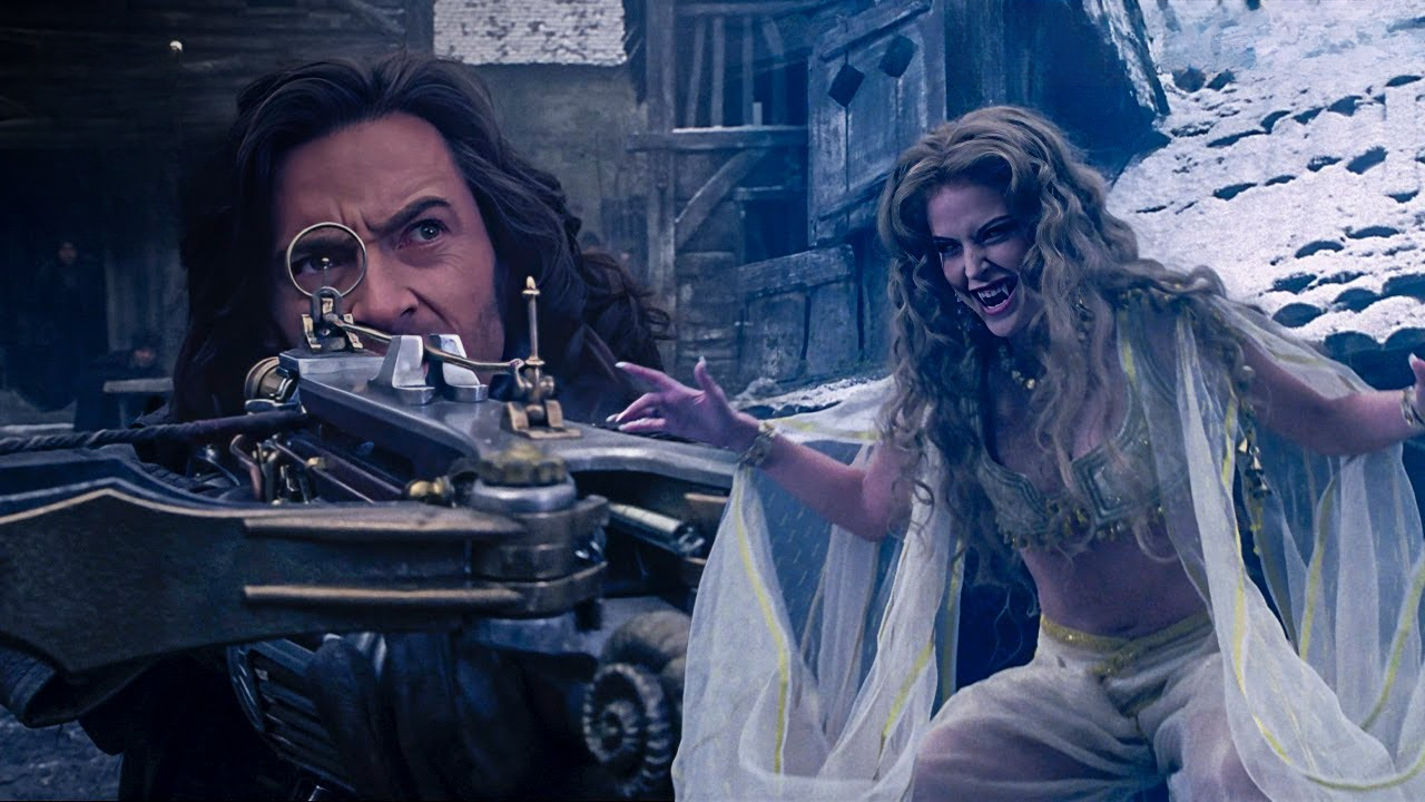Van Helsing battles Dracula's vampire brides in Van Helsing