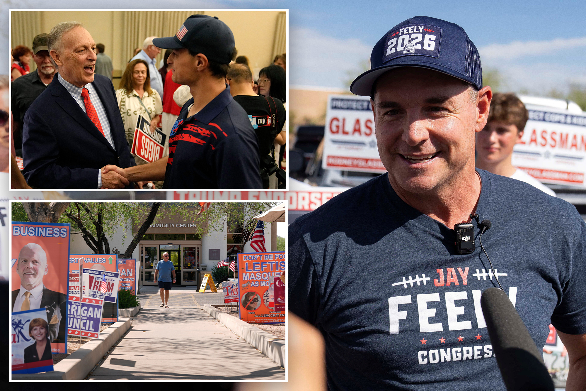 Trump-backed candidates, including ex-Giants, Jets kicker Jay Feely, easily win Arizona primaries — socialist House hopeful gets smoked