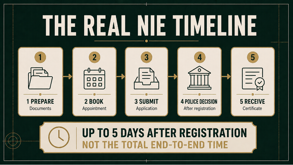 The real NIE application timeline