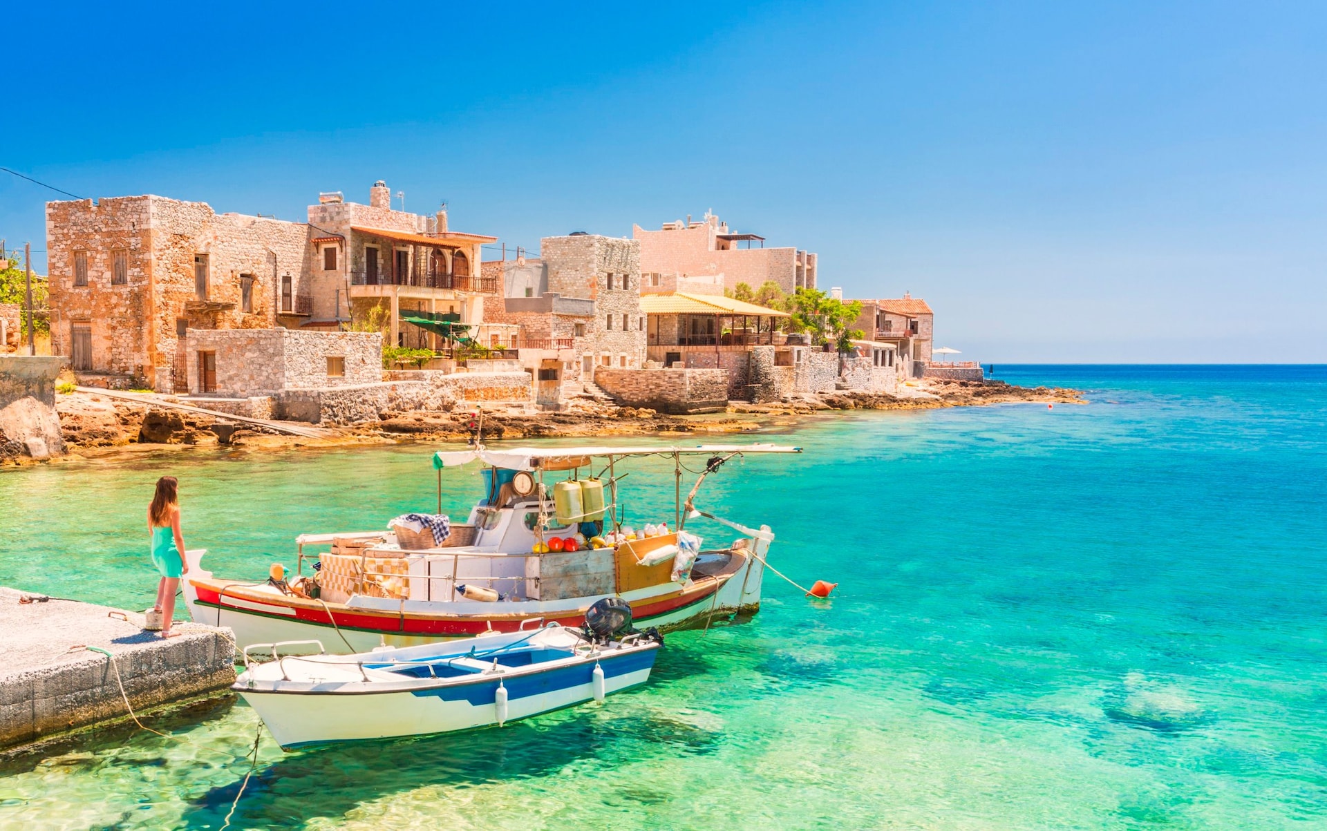 Gerolimenas, on the south-west coast of the Peloponnese peninsula