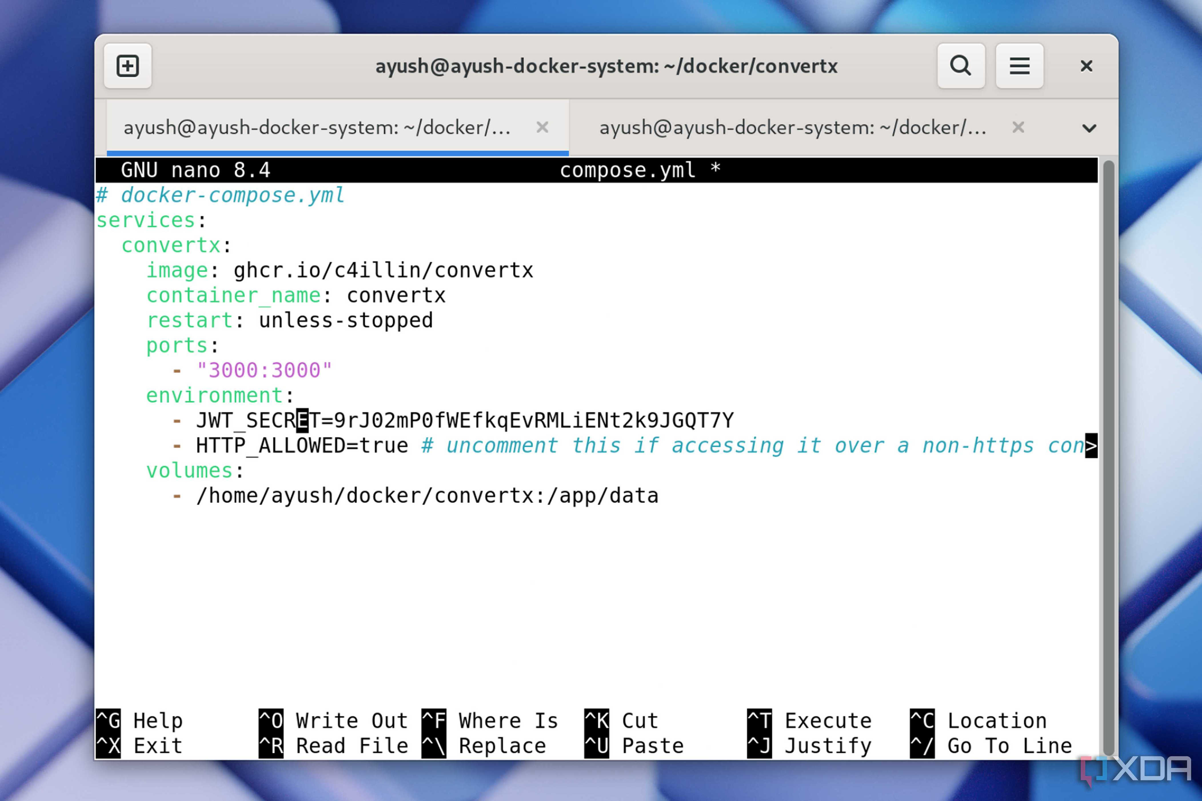 A Docker Compose file for ConvertX