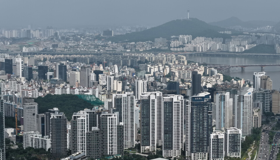 High-rise apartment complexes are seen in Gangnam District, southern Seoul, on July 19.