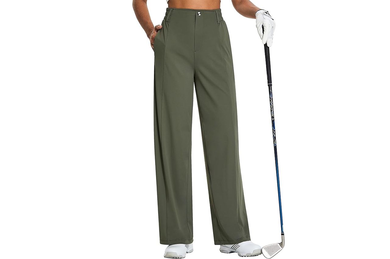 EZRUN Women's Wide Leg Golf & Travel Dress Pants