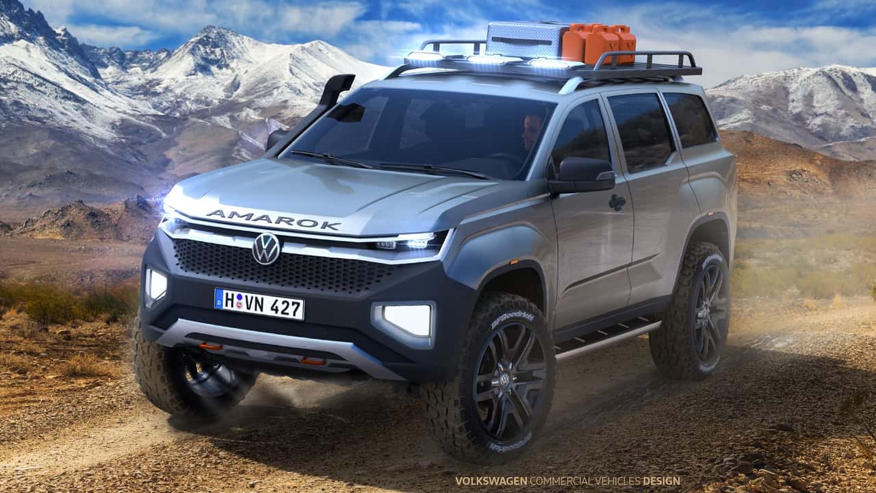 Second-generation Volkswagen Amarok-based SUV official rendering