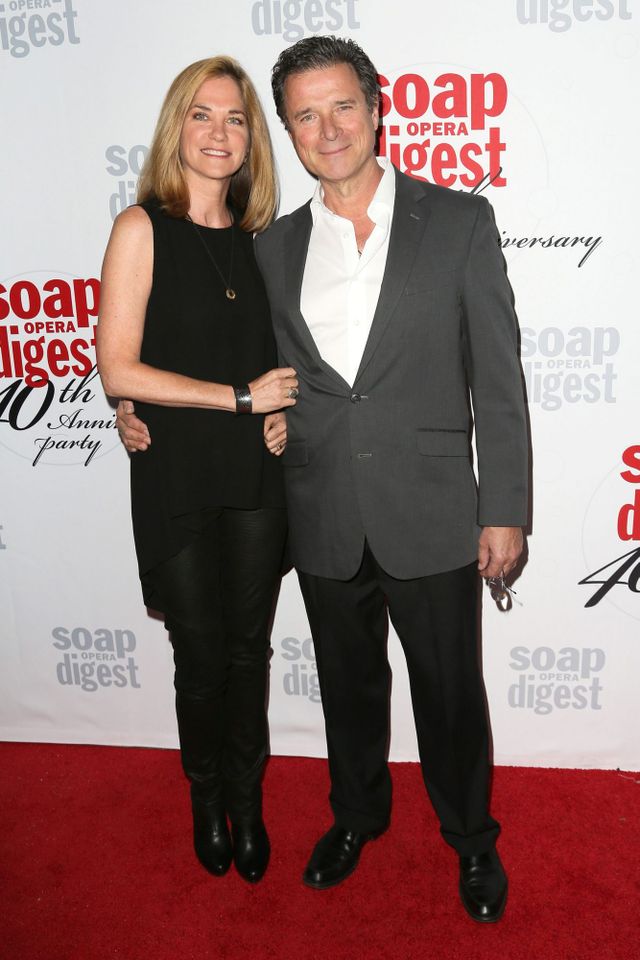 Kassie DePaiva and James DePaiva arrive at the 40th anniversary of 'Soap Opera Digest' in L.A. on Feb. 24, 2016