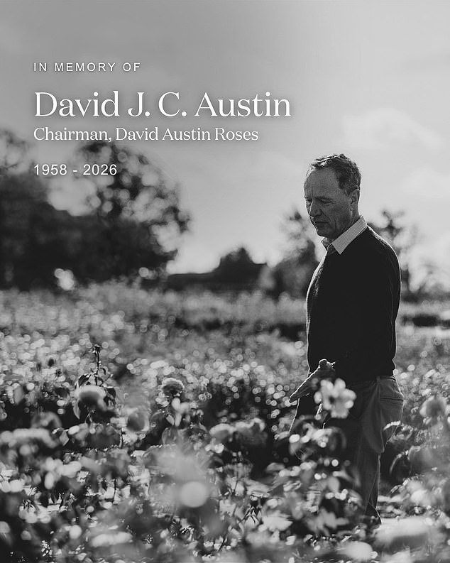 Gardeners' World star David J.C. Austin has died aged 67: Owner of namesake rose brand has lost his battle with illness linked to Mad Cow Disease