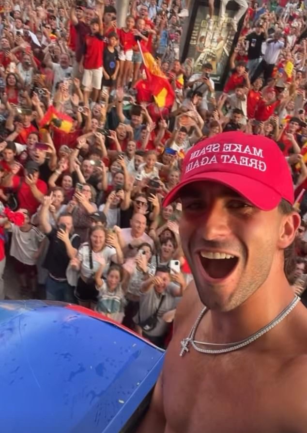 Ferran Torres was the subject of interest from the White House after sporting a 'Make Spain Great Again'