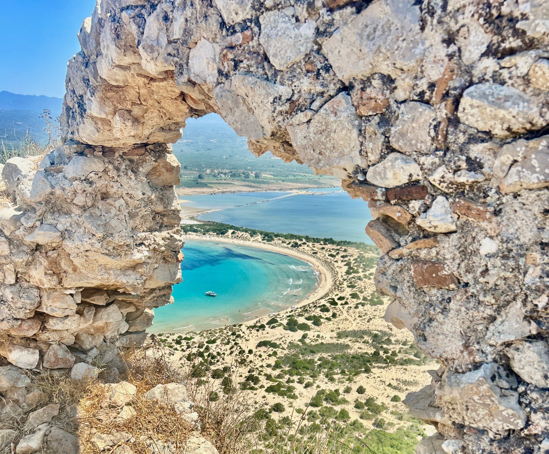 Voidokilia Beach in Messinia