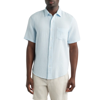 A lightweight (but never sheer) button-up shirt for men