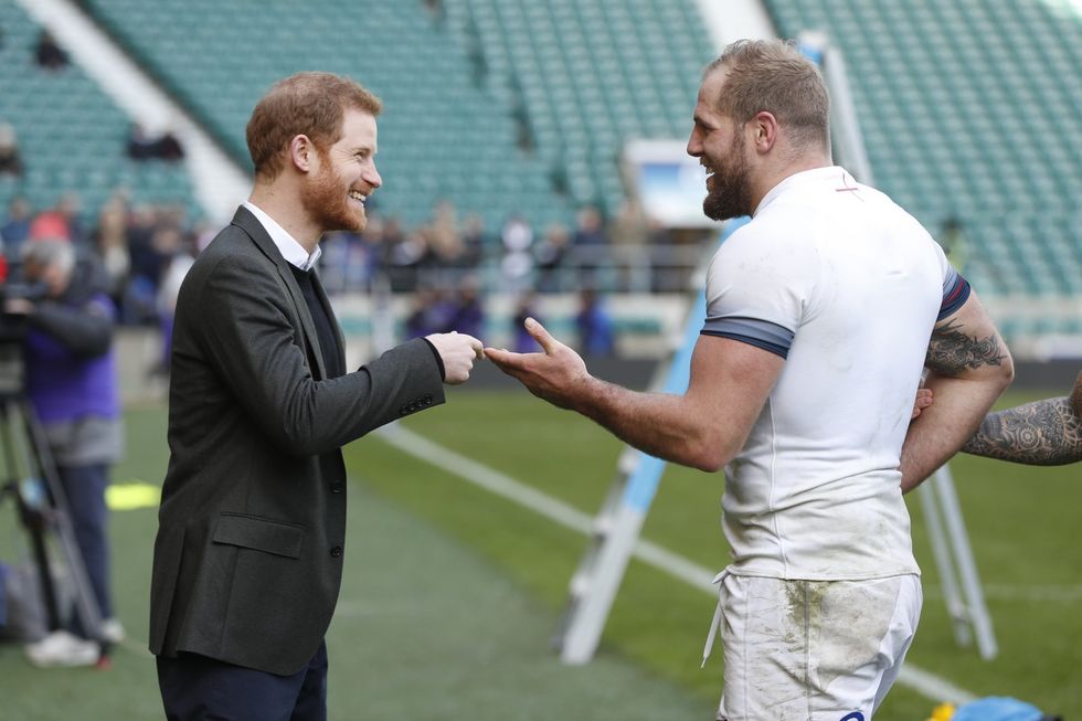 Prince Harry and James Haskell | Source: GETTY