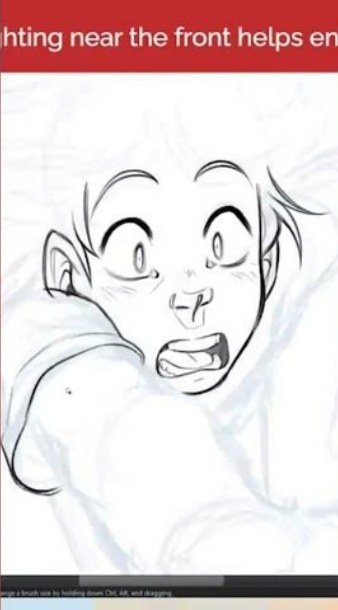 This falling boy speedpaint tells a story from sketch to final frame