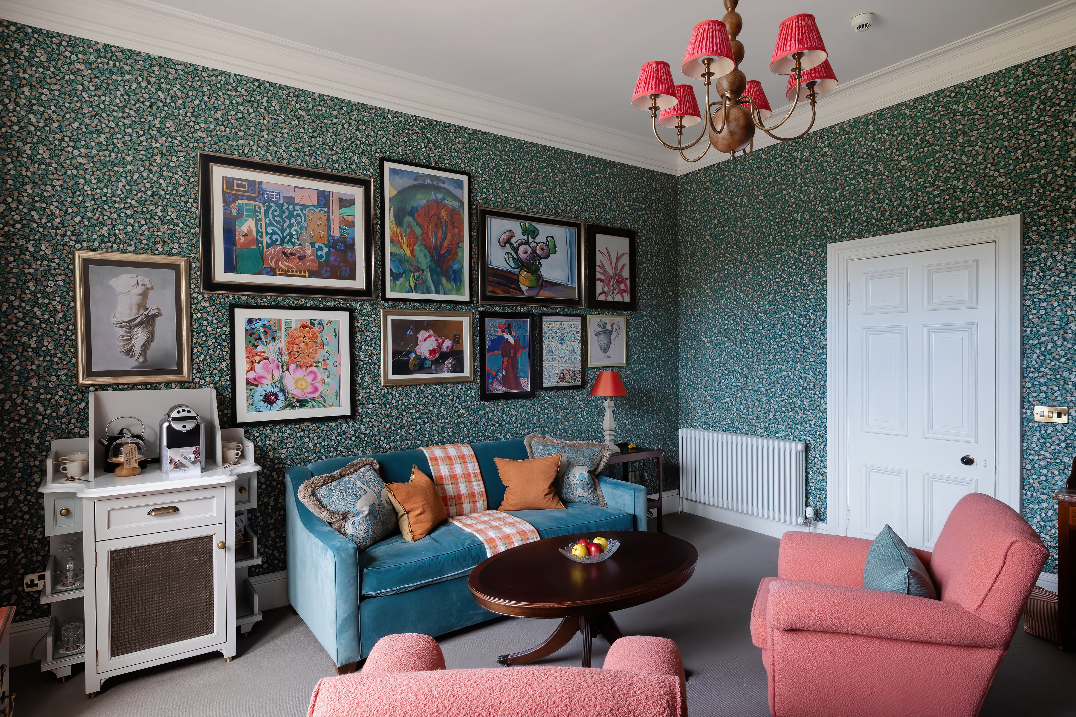 A Turret Suite living room at Andy Murray’s Cromlix hotel in Scotland (Cromlix)