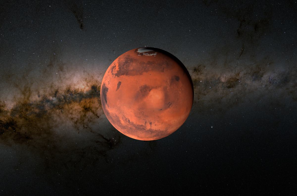 An illustrated image of Mars, the fourth planet from the Sun (Representative Image Source: Getty | NEMES LASZLO)