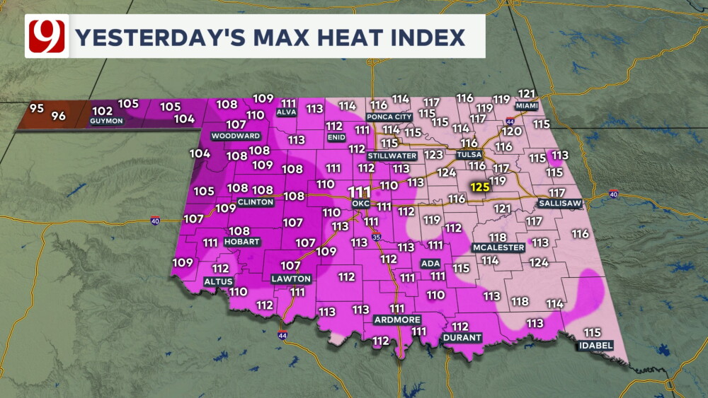 Not as hot today with a weak cool front! Your Wednesday forecast here.