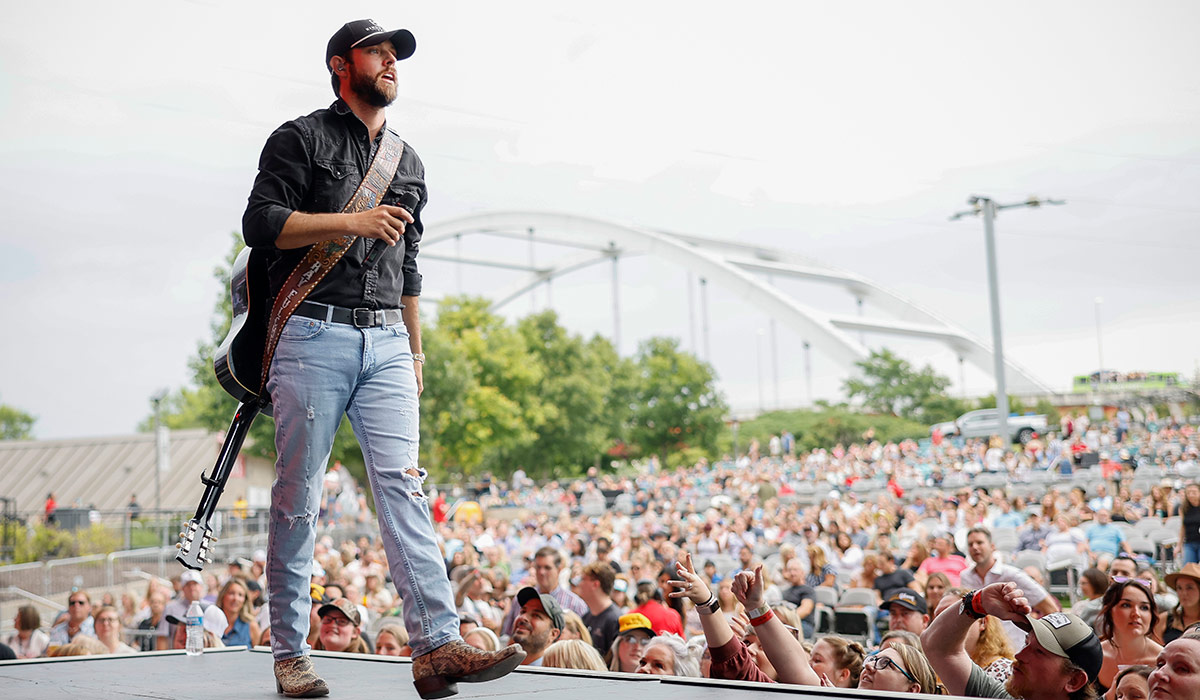 Ray Fulcher performs at Ascend Amphitheater on June 23, 2023 in Nashville, Tennessee. Pic: Getty Images