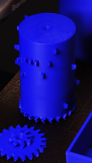 Super Mario music box 3D printed with Bambu Lab A1 Mini