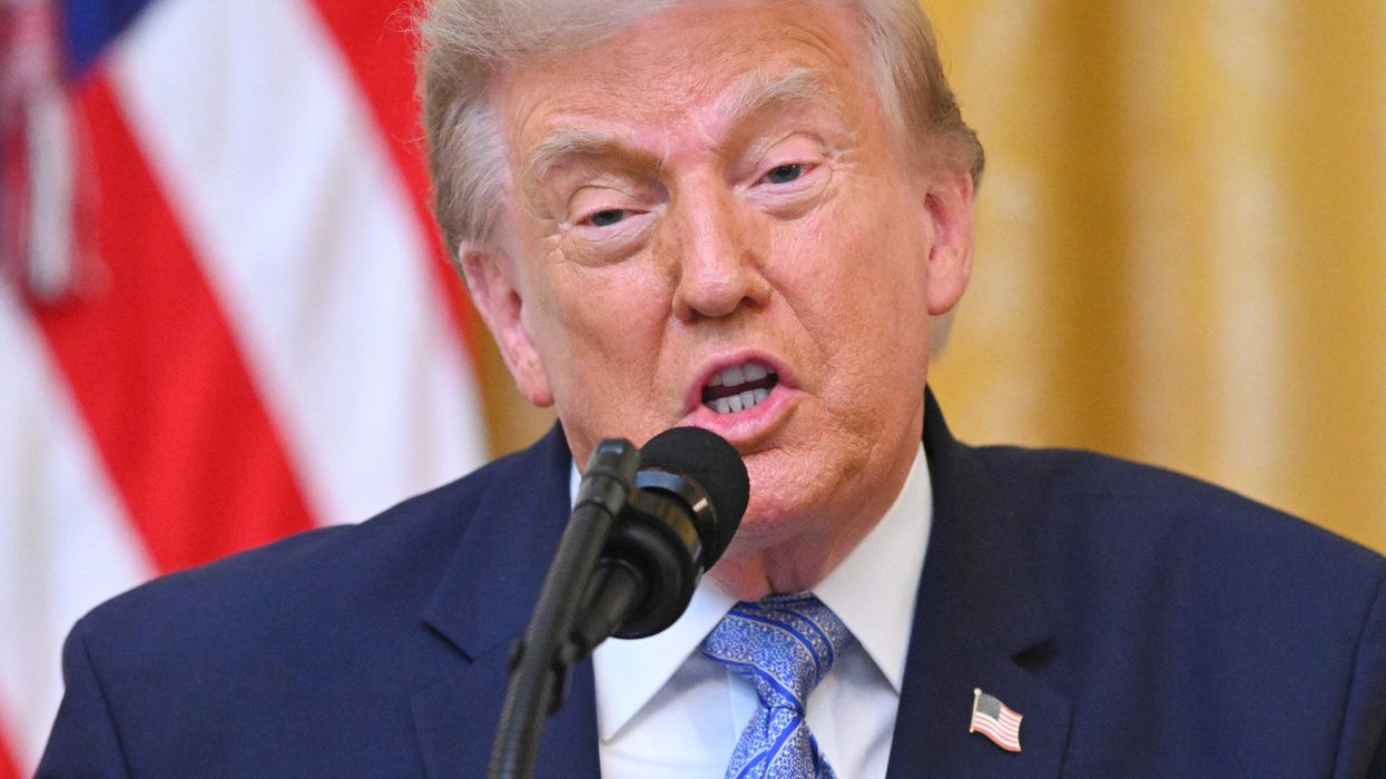 President Donald Trump speaks about election security during an address to the nation from the East Room of the White House in Washington, D.C., July 16, 2026. SAUL LOEB/Pool via REUTERS