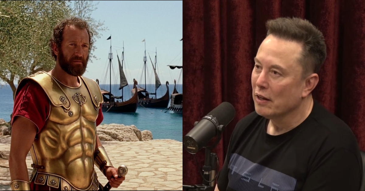 Grok AI-generated Odyssey adaptation/Elon Musk speaking on The Joe Rogan Experience