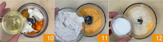 Carrot pancakes with cream cheese spread