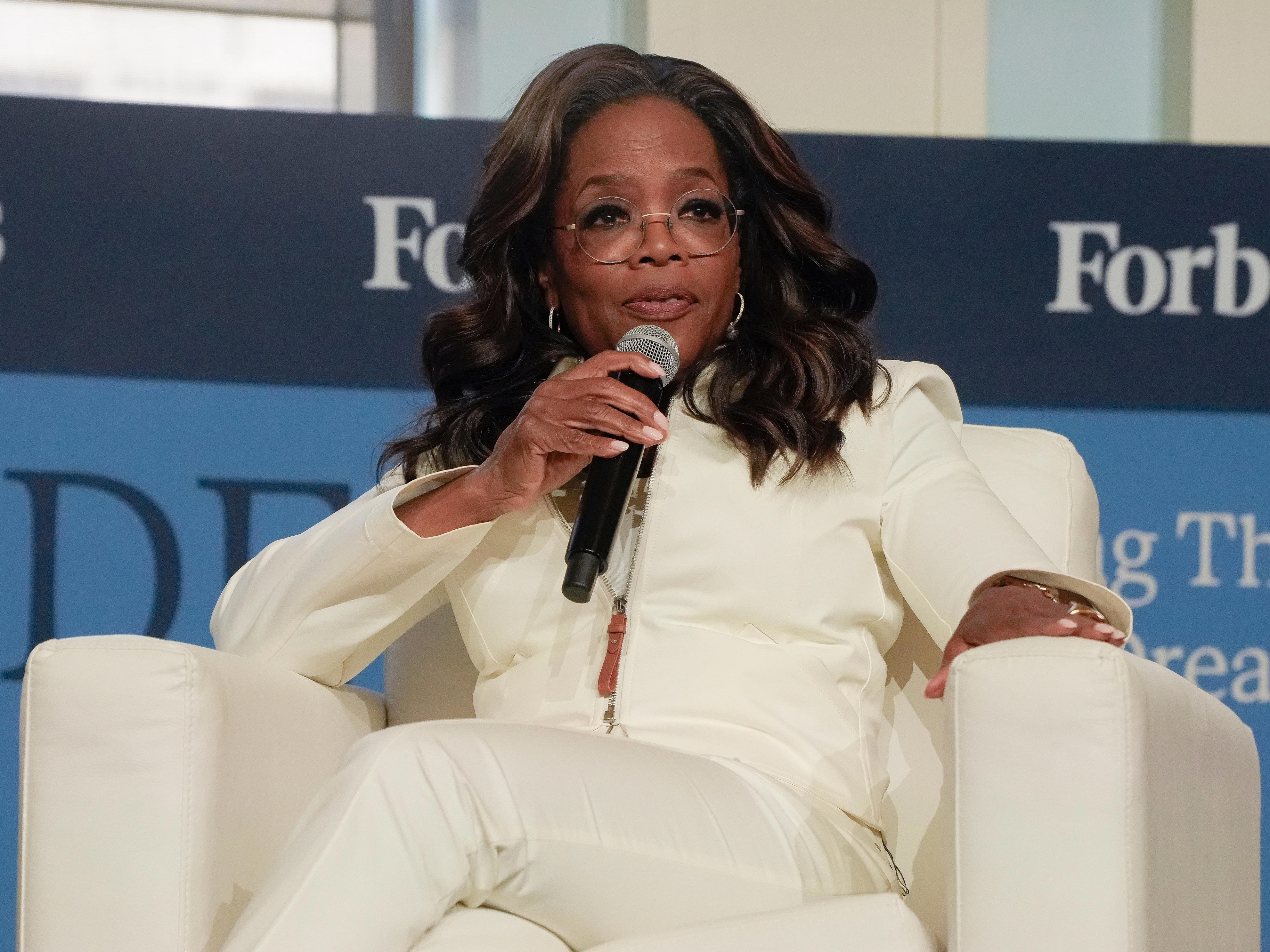 Oprah Winfrey speaks during the Forbes Self-Made 250 Celebration at the Museum of the American Revolution on June 17, 2026 in Philadelphia, Pennsylvania