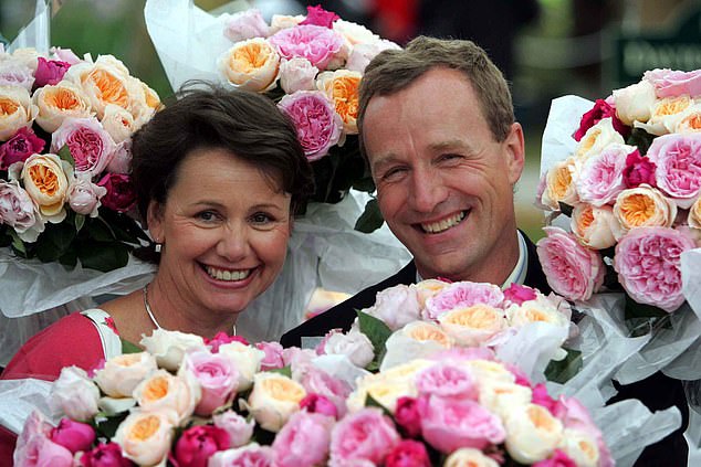 David pictured with his wife Francine