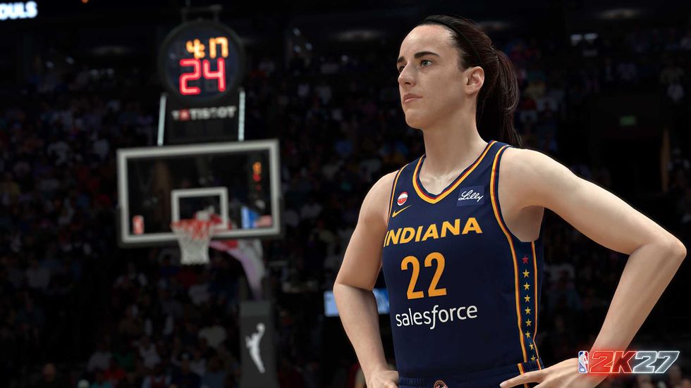An official screenshot of Caitlin Clark in NBA 2K27 / (2K)