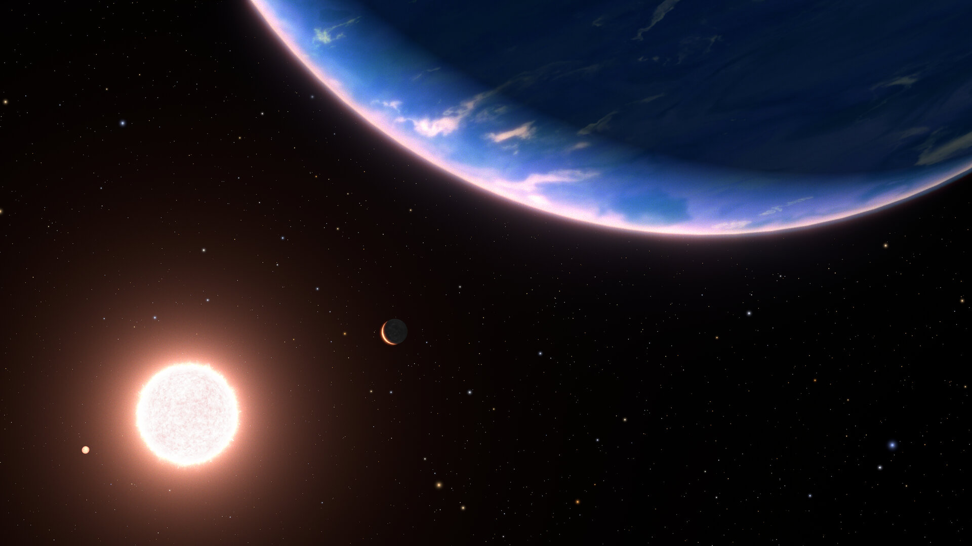 Artist's concept of an exoplanet.