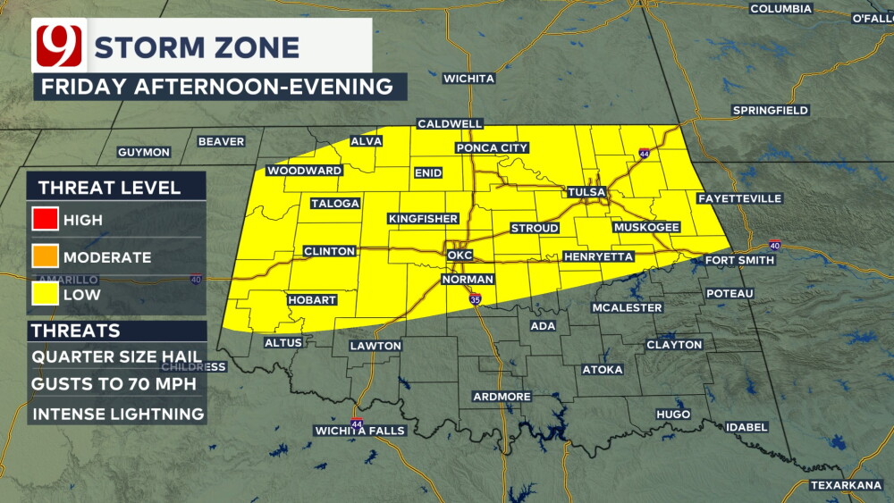 Not as hot today with a weak cool front! Your Wednesday forecast here