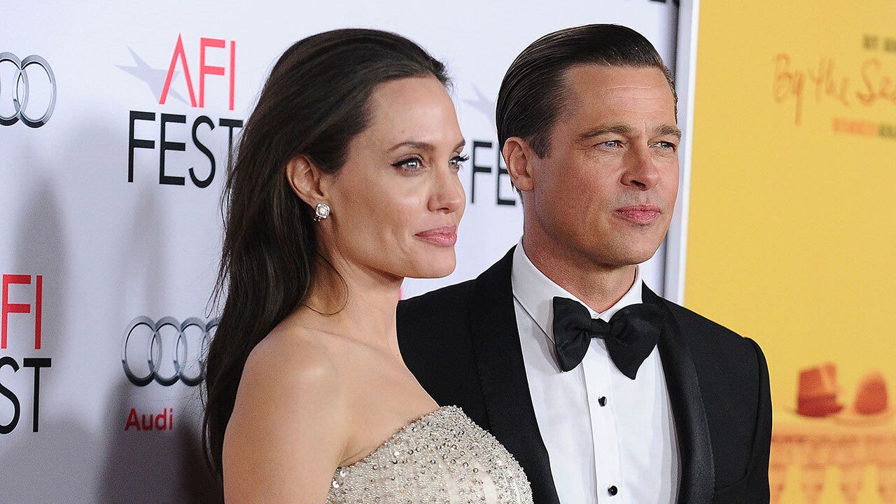 Angelina Jole and Brad Pitt at premiere of the film
