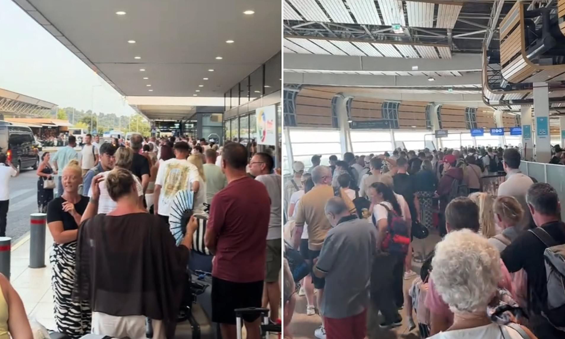 European airport chaos as Brits are caught up in hours-long queues