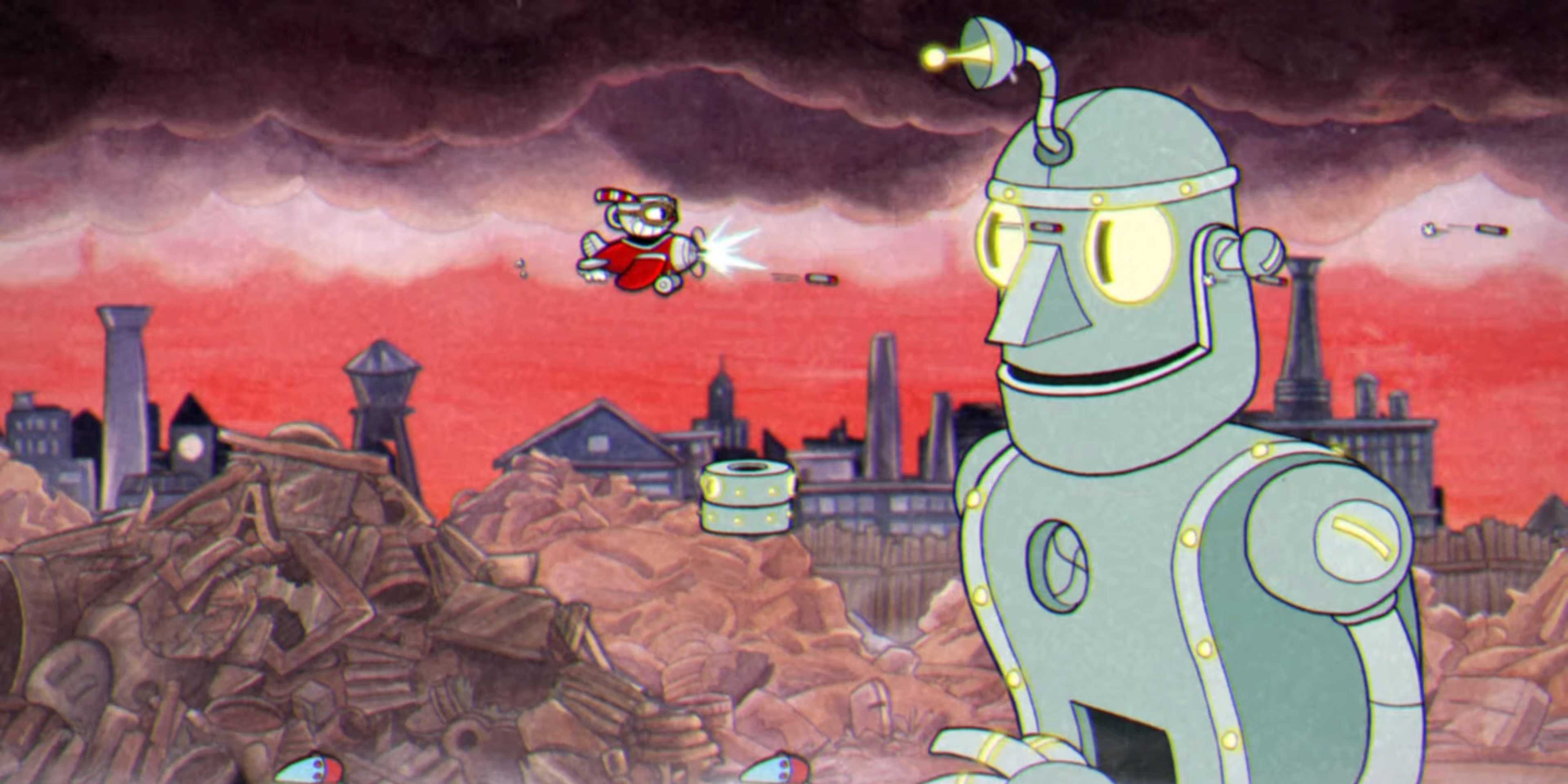 Cuphead vs Dr. Kahl's Robot