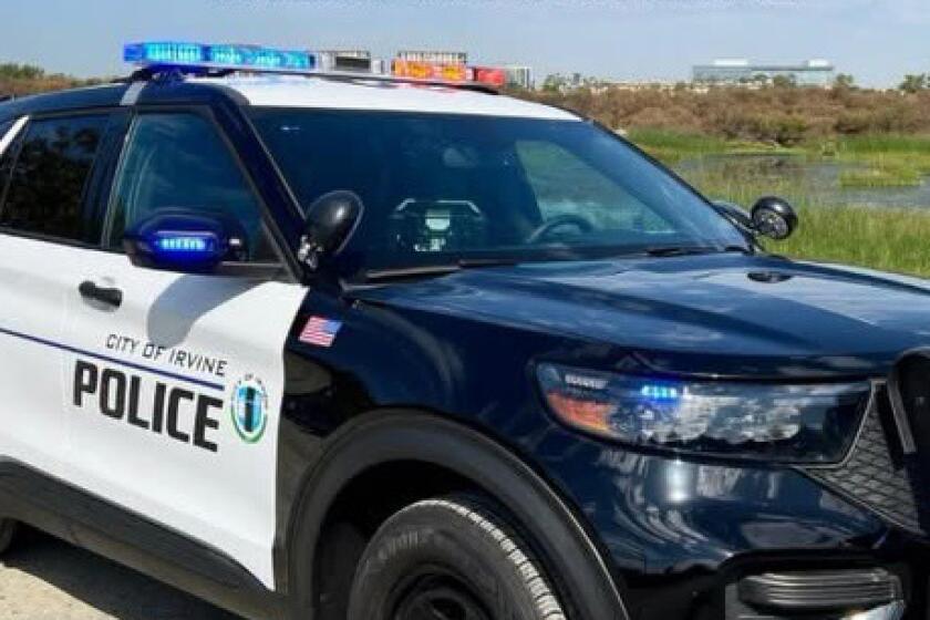 Irvine man armed with a knife killed after charging at police, authorities say