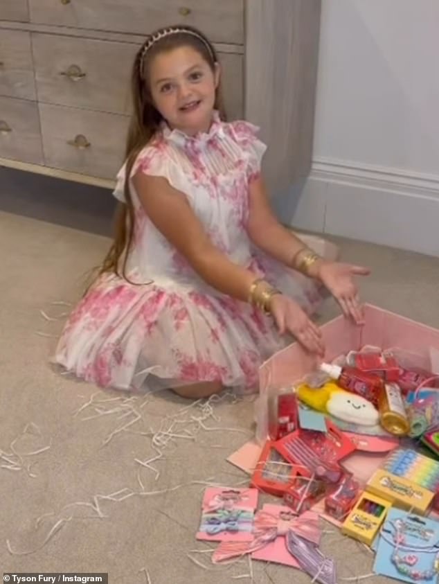 Tyson and Paris Fury's daughter Valencia has become the latest nepo child to land a brand deal at the age of eight