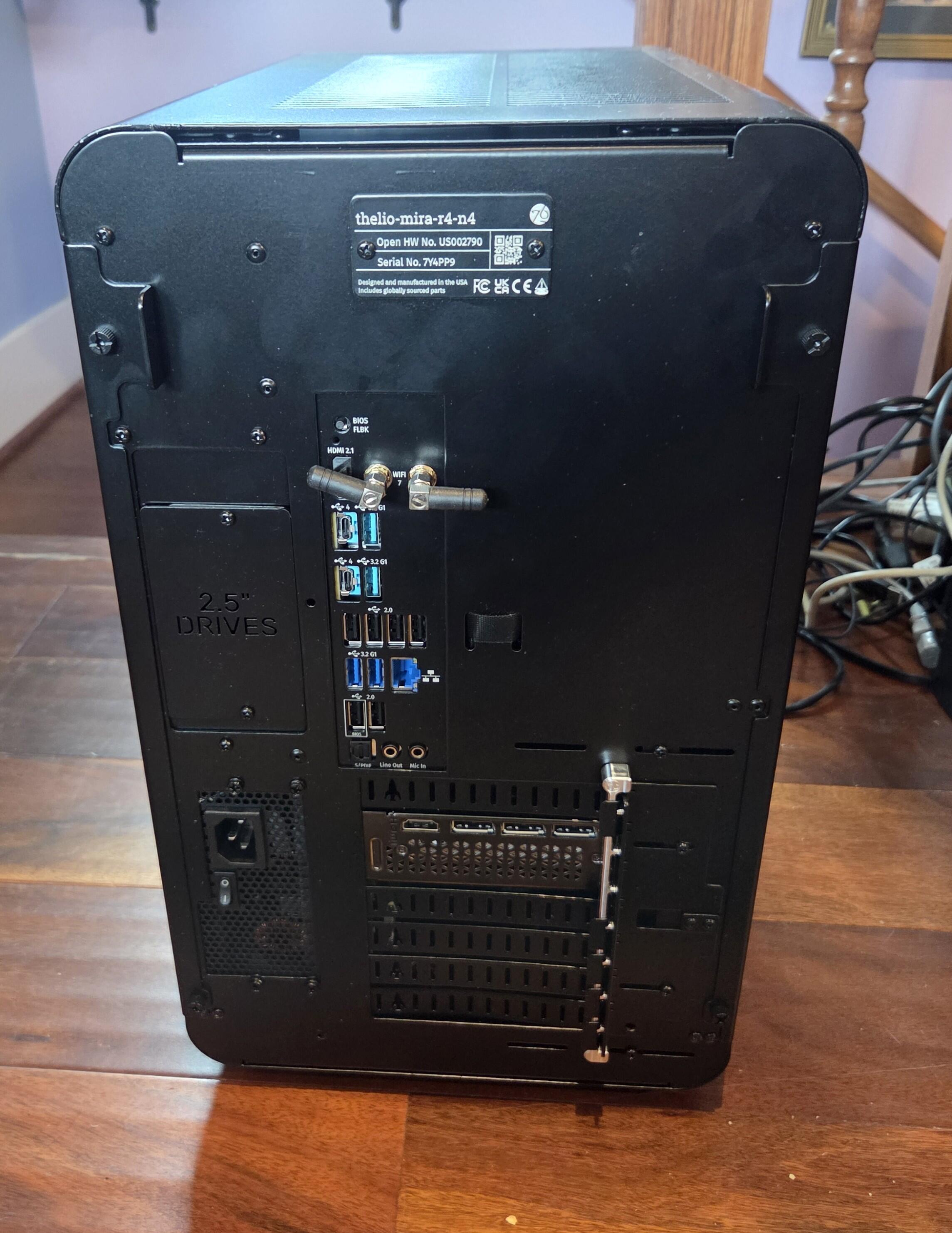 The Thelio Mira has all the ports you could ever want, and then some.