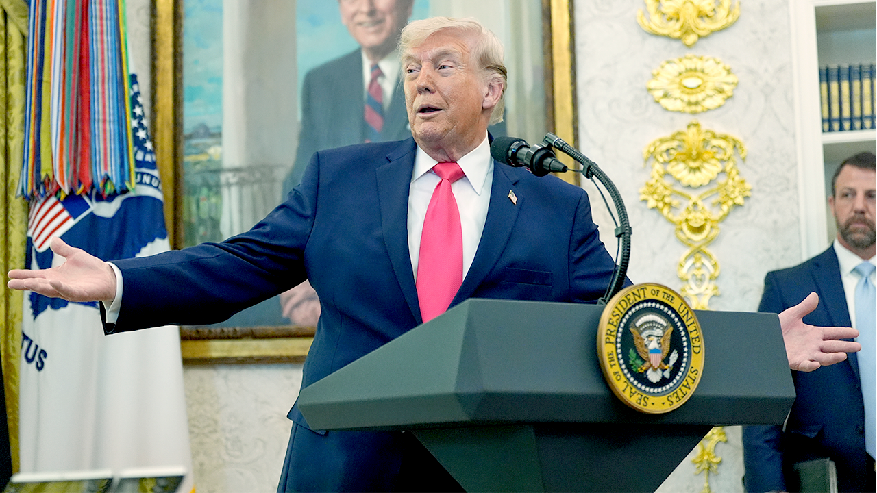 President Donald Trump in the Oval Office