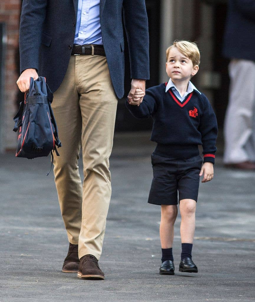 Prince George was so adorable on his first day at Thomas's Battersea school in 2017