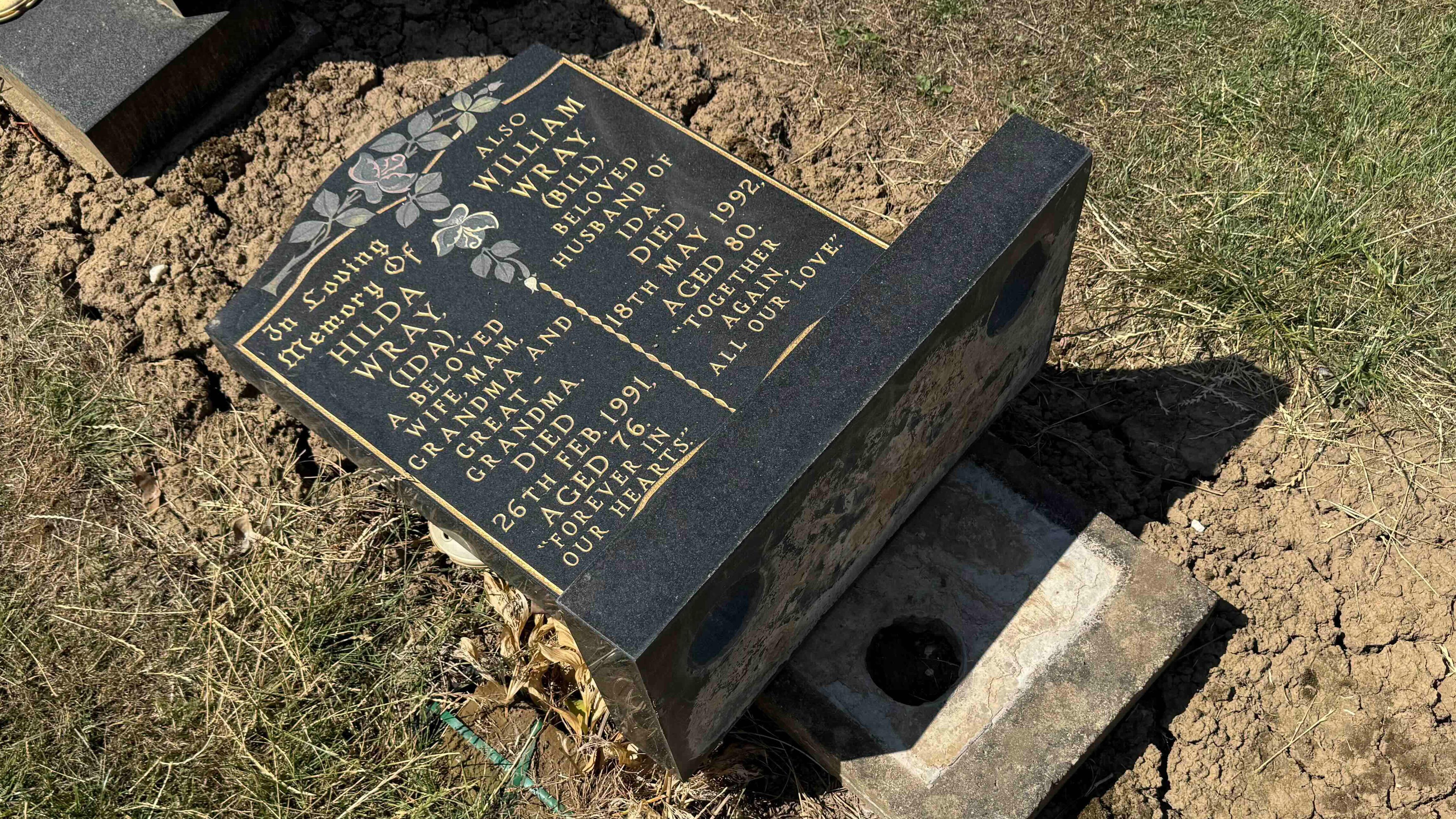 Wray said the stone will need to be fixed back in place using a specialist repair