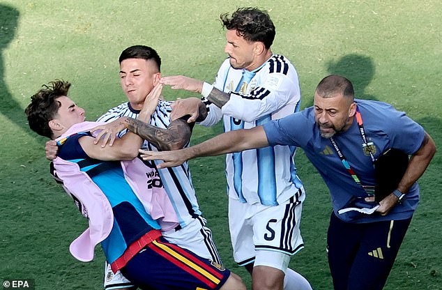 Argentina were thuggish throughout the clash and even descended into violence at full time