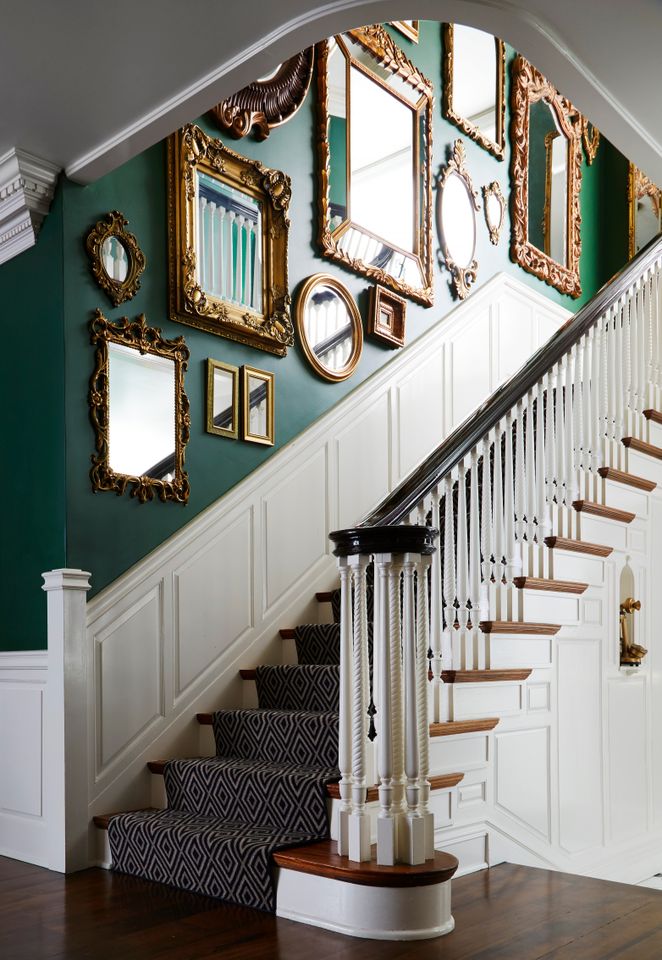 Staircase mirror gallery