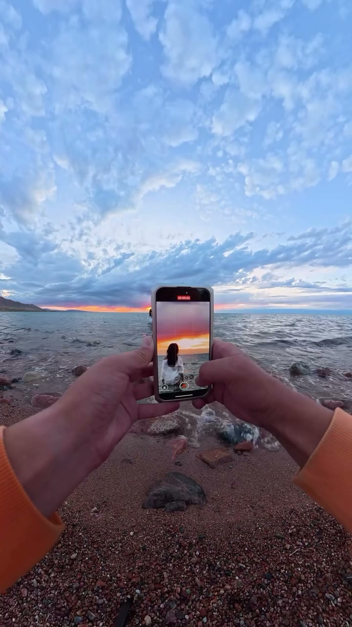 How to capture dramatic sunset beach portraits with your phone